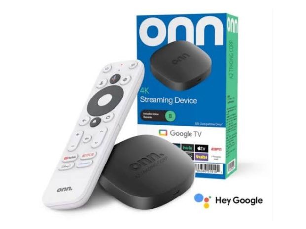 &ua SMART TV BOX GOOGLE ONN WATCH TV 4K UHD